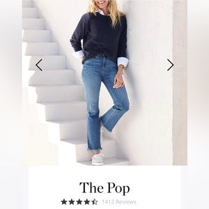 NWT AYR Women’s jean. The Pop style, color Bomba. Size 27L